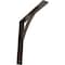 Ekena Millwork Legacy Steel Bracket, Antiqued Bronze 2"W x 16"D x 16"H BKTM02X16X16LEABZ - alternate 1